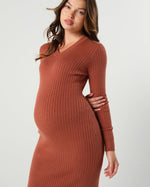 Full Body Maternity & Nursing Sweater Dress