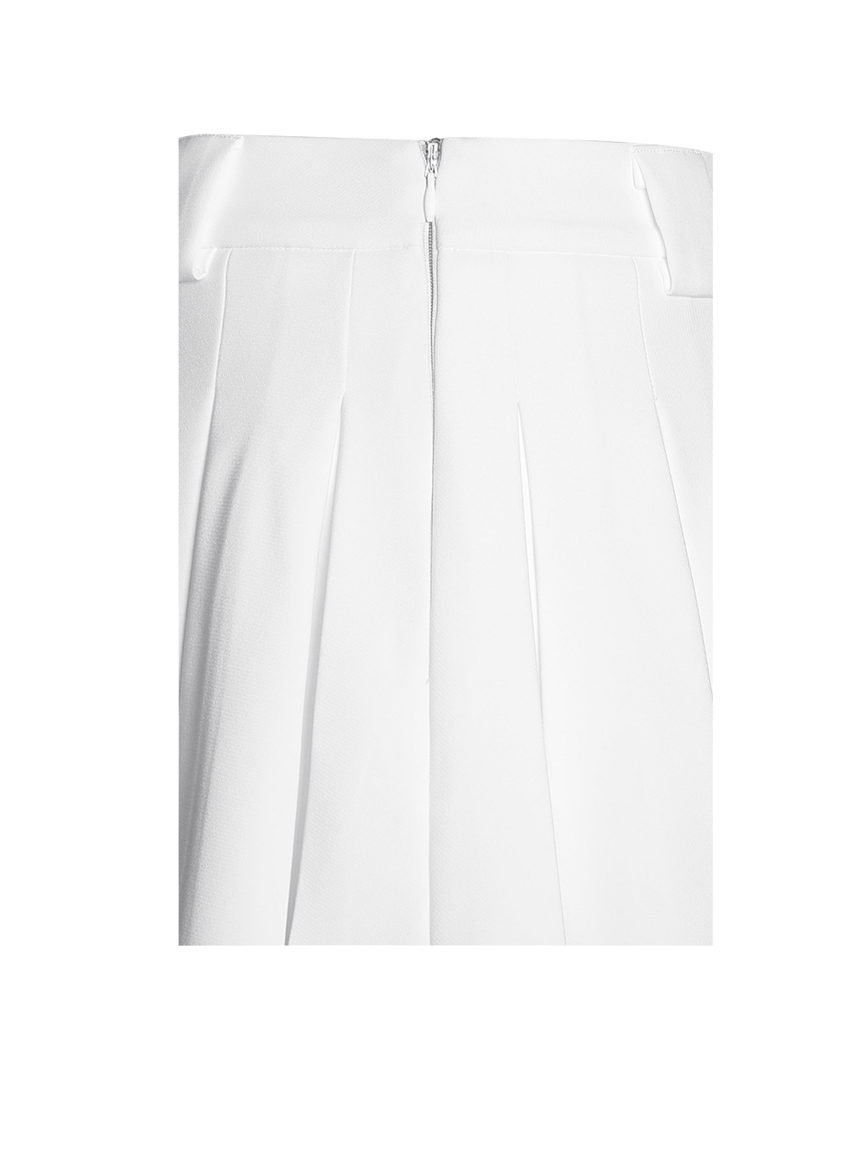 Oaklyn White Pleated Mini Skort Miss Circle