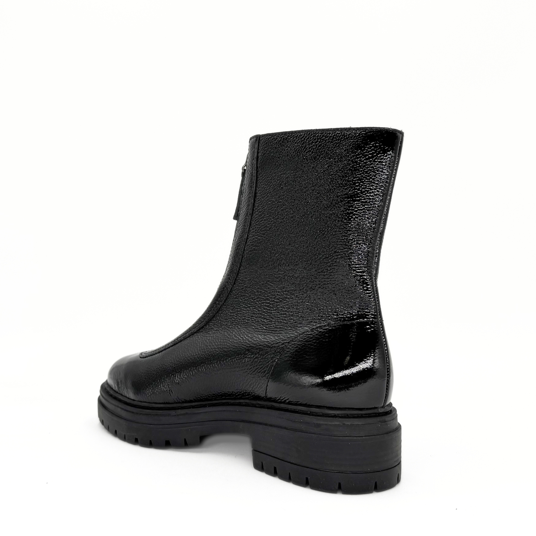 Zorro Patent Leather Booties Chelsea Crew