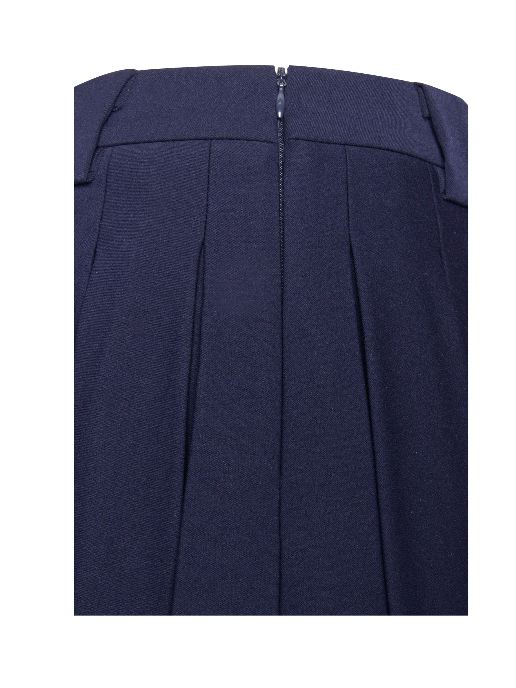 Nasya Navy Blue Pleated Mini Skort Miss Circle