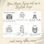 Unique Name Logo Necklace, One of a Kind Gift