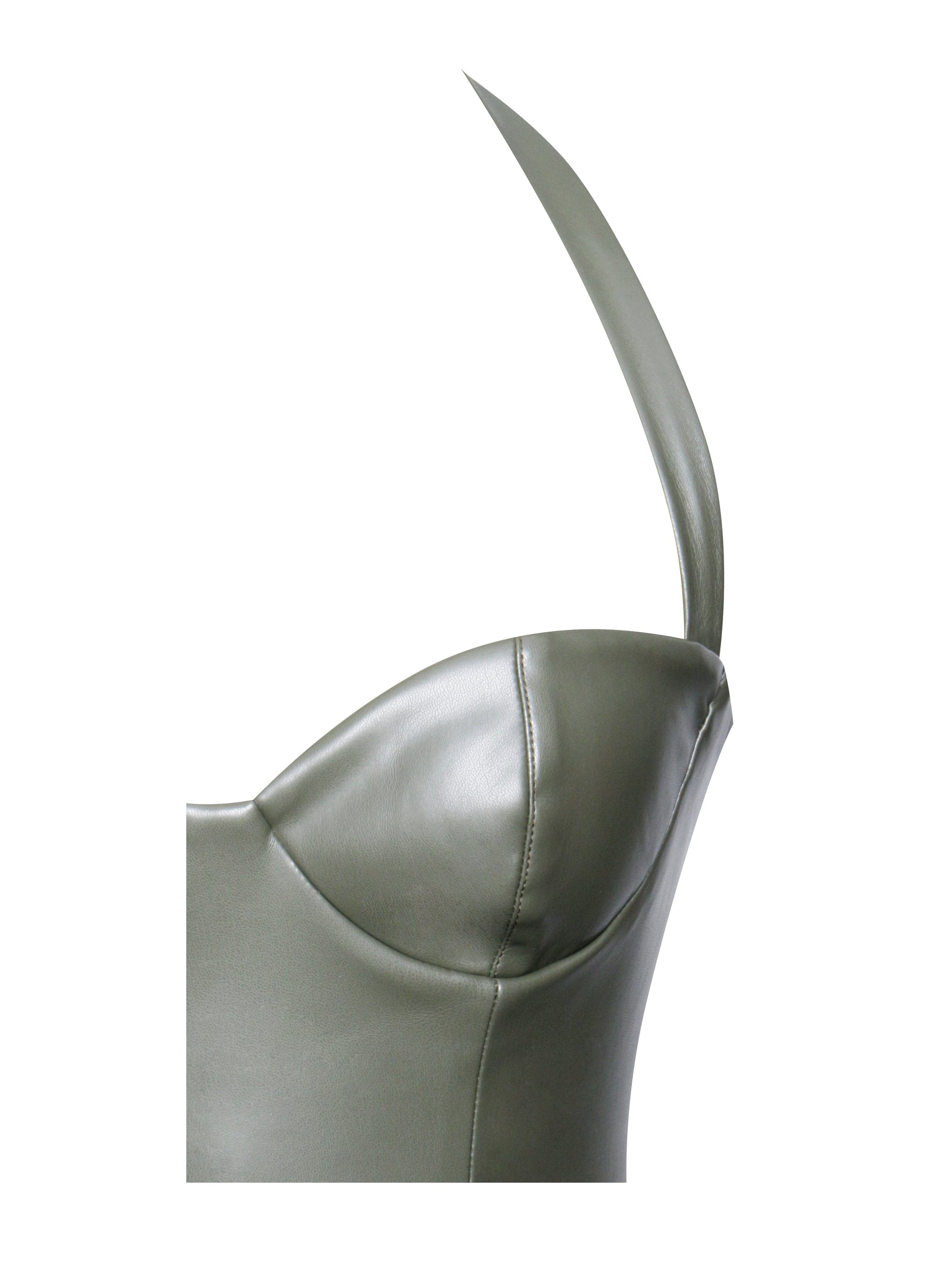 Eliana Olive Vegan Leather Dress Miss Circle