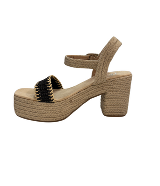Elise Wedge in Black Naughty Monkey