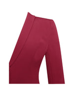 Delia Burgundy Blazer Dress with Pleated Detail Miss Circle