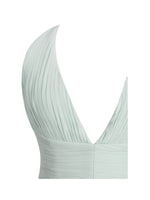 Wendale Mint Sequin Plunging Mermaid Maxi Dress