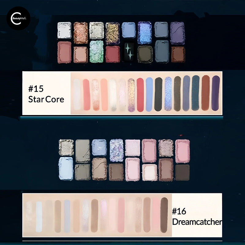 CHEERYEP (QIANYAN)  16-Color Natural Star Eye Shadow Palette - 16#Dreamcatcher