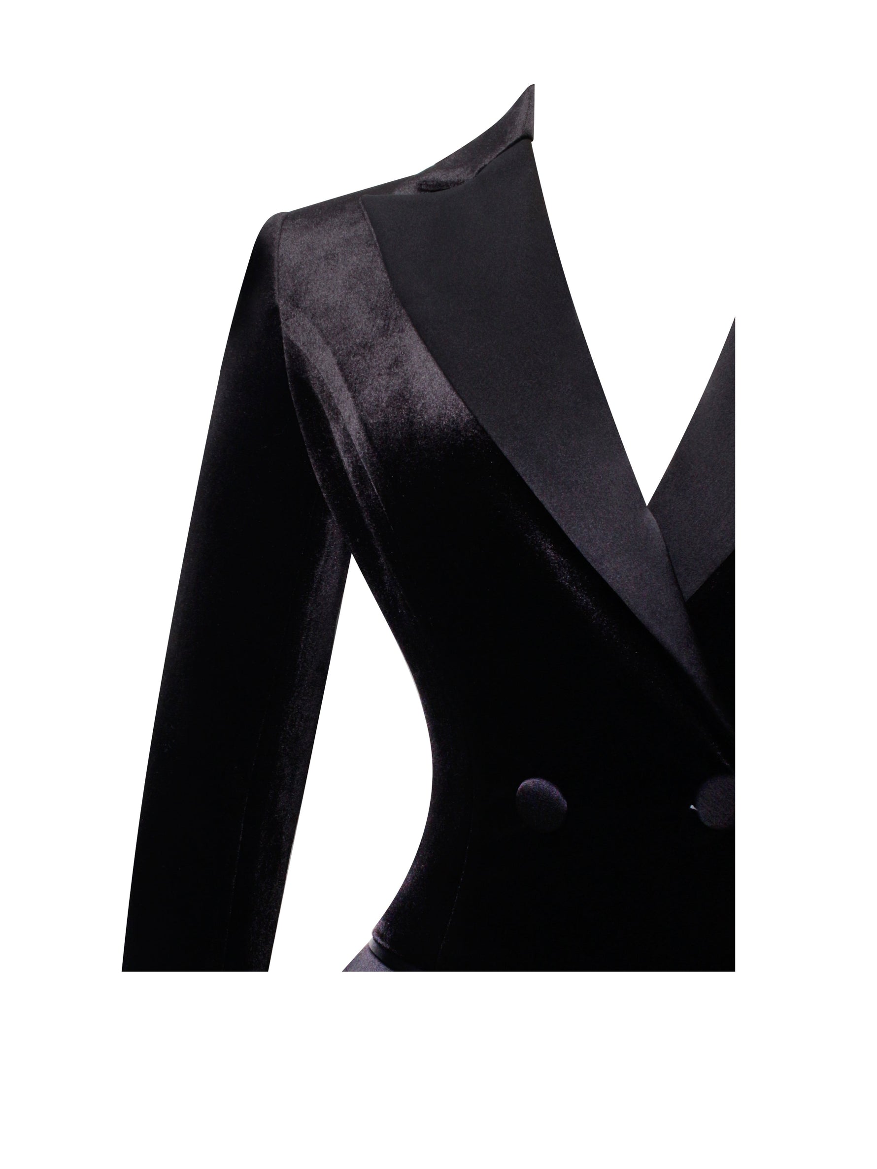 Calista Black Velvet Blazer Mini Dress Miss Circle