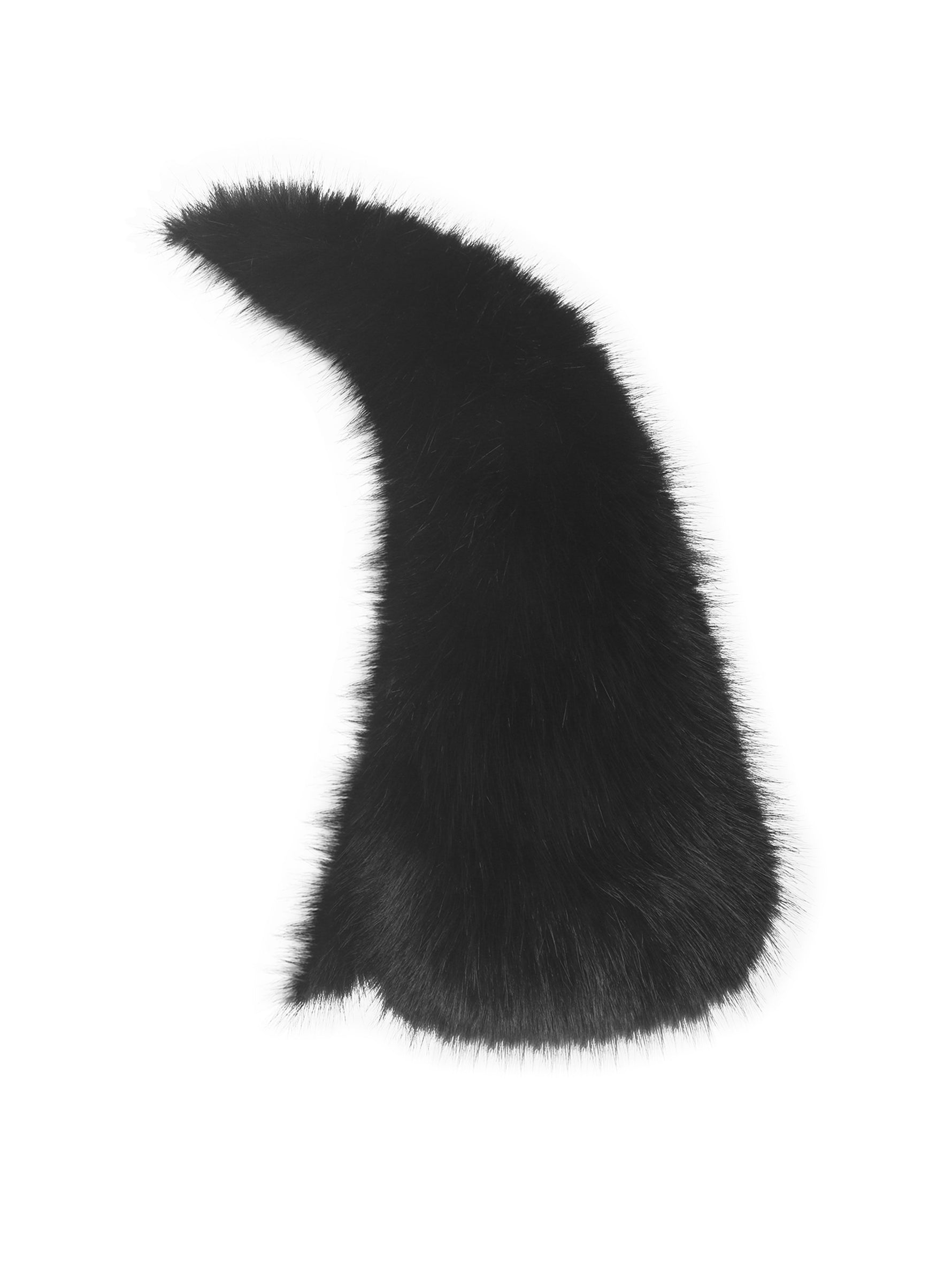 Kori Black Faux Fur Micro Bolero Miss Circle