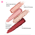 CHEERYEP (QIANYAN) 16-Color Natural Star Eye Shadow Palette - 12#Admiring