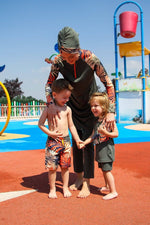 Lycra Khaki Kids Swimsuit K2212 Marina Modest