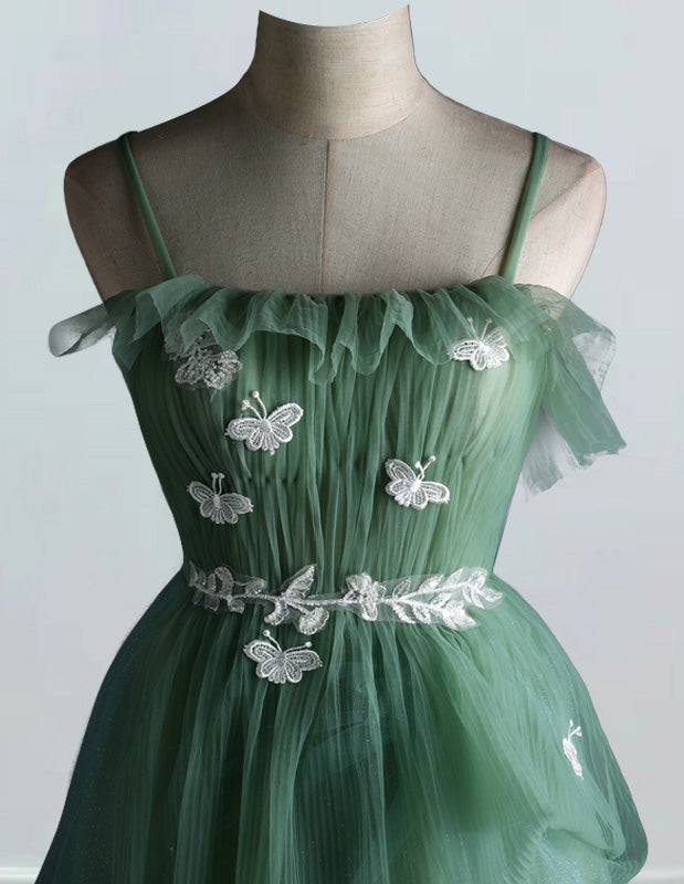 Elegant Strapless Tulle Ball Gown | Ruffled Prom & Evening Dress