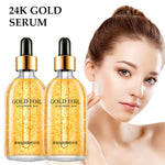 24K Gold Hyaluronic Acid Serum for Face Anti-Wrinkle Anti-Aging Brightening Moisturizing Skincare Facial Serum Essence Face Care