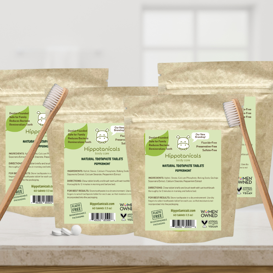 Value Pack Natural Peppermint Toothpaste Tablets Bundles - By Baano