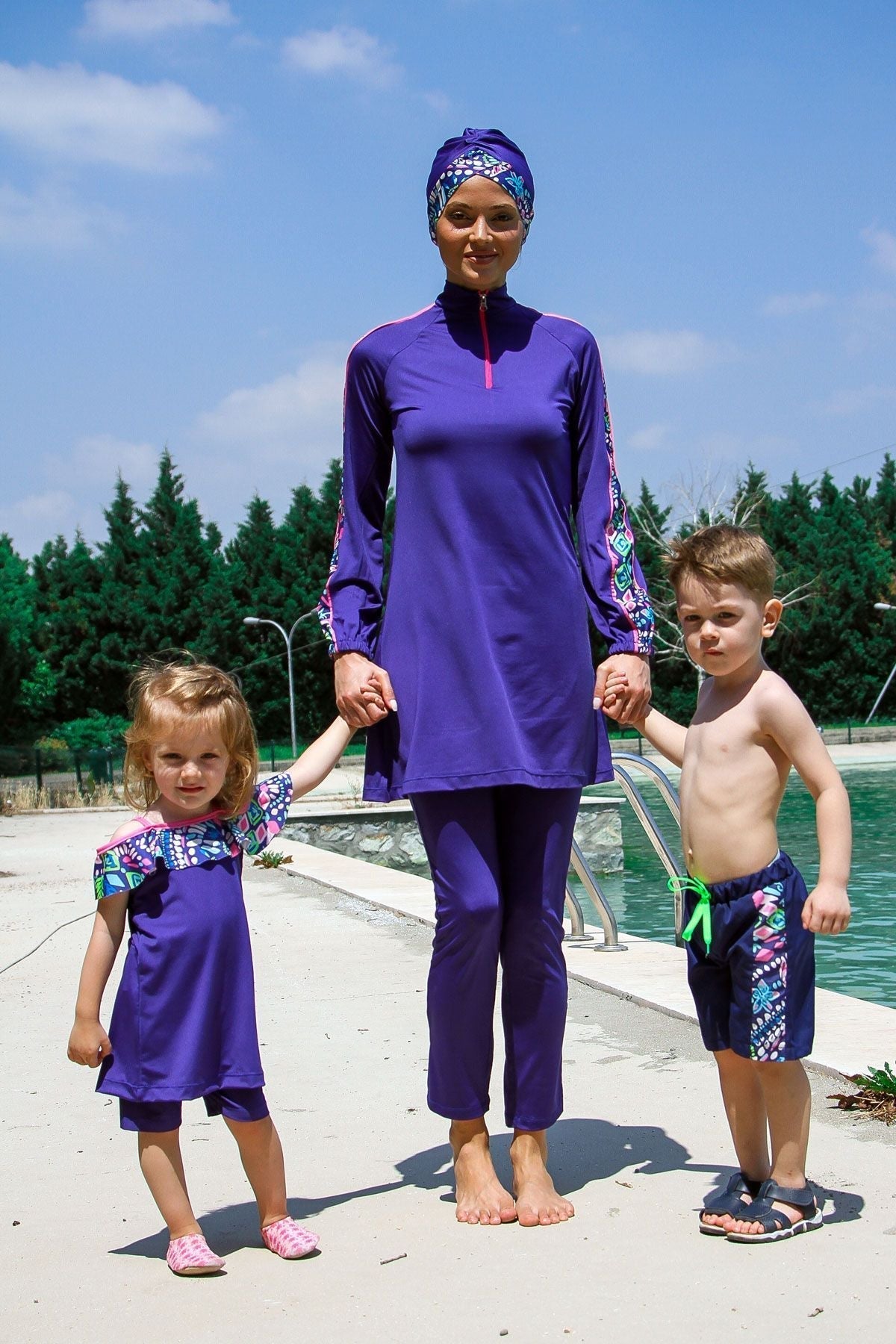 Woven Navy Boys Shorts B2202 Marina Modest