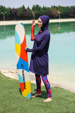 Lycra Navy Burkini Modest Swimwear M2231 - By Baano