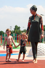 Woven Khaki Boys Shorts B2201 Marina Modest