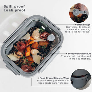 Multicolor Glass Storage Set