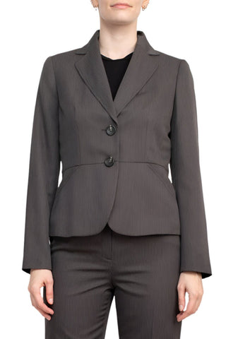 Le Suit Notched Collar 2 Button Jacket with Button Hook Zipper Closure Pants (Two Piece Set) - By Baano