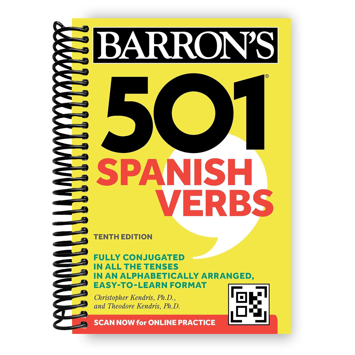 501 Spanish Verbs, Tenth Edition (Spiral Bound) - By Baano