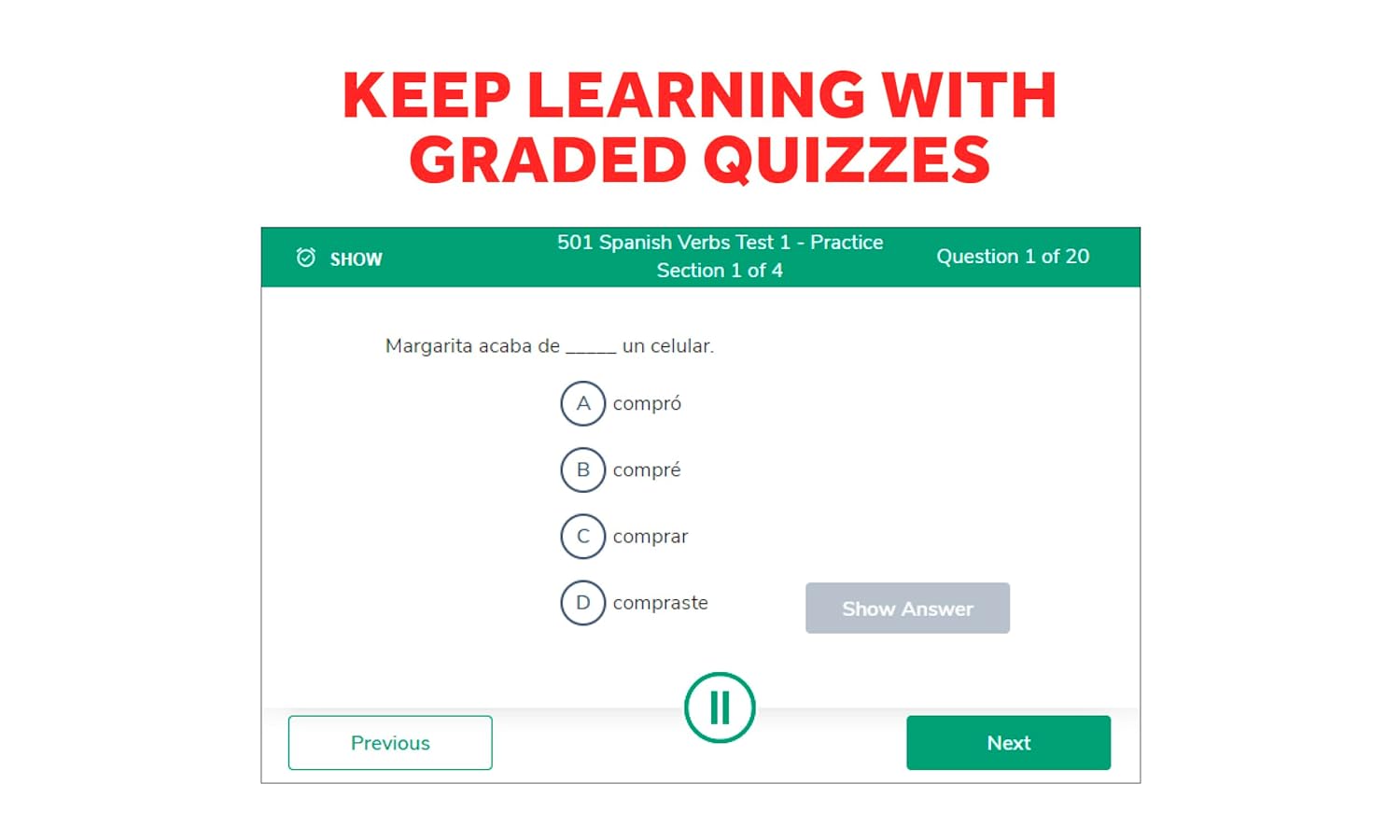 501 Spanish Verbs, Tenth Edition (Spiral Bound) - By Baano