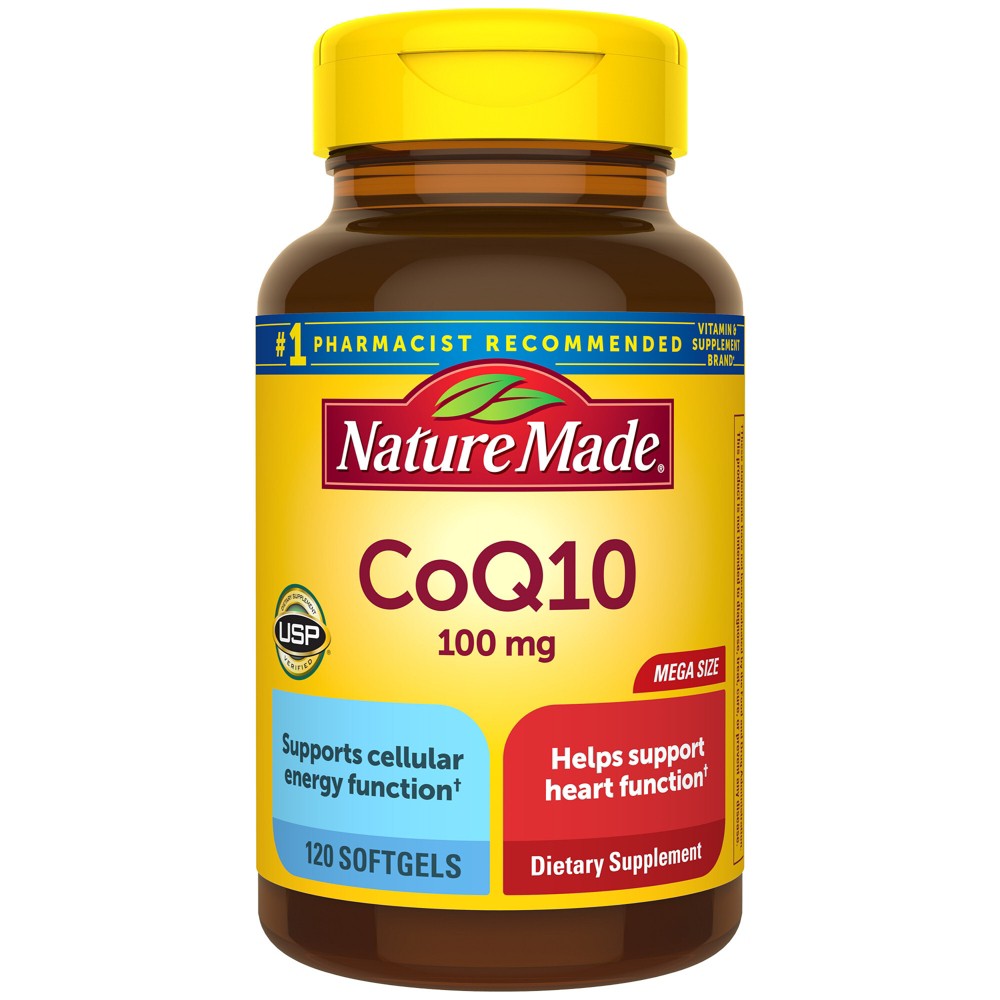 Nature Made CoQ10 100mg Softgels Dietary Supplement For Heart Health Support