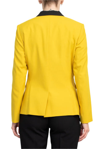 Emily Notched Collar 2 Button Long Sleeve Flap Pockets Two Piece Set - By Baano