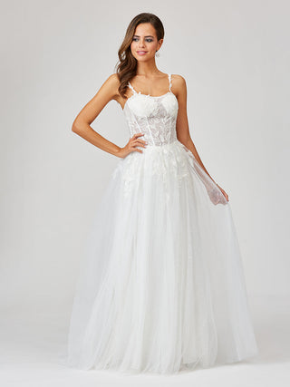 Lara 51042 - Sheer Bodice Lace Bridal Ballgown OUTLET - By Baano