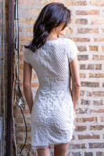 Lara Cam V-Neck Beaded Mini Sheath Dress - By Baano