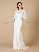 Lara Gina Beaded Tulle Capelet - By Baano