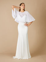 Lara Gina Beaded Tulle Capelet - By Baano