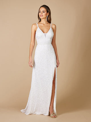Lara Greenley Sleeveless Beaded Wedding Dress - By Baano