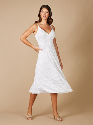 Lara Gemma Beaded Tank Midi Dress - By Baano