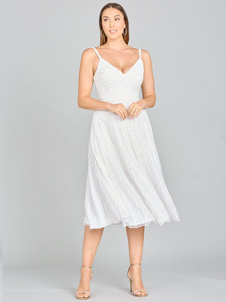 Lara Gemma Beaded Tank Midi Dress - By Baano