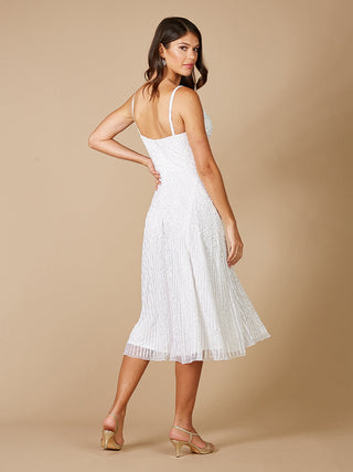 Lara Gemma Beaded Tank Midi Dress - By Baano