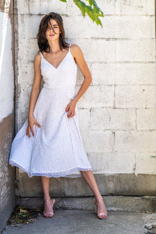 Lara Gemma Beaded Tank Midi Dress - By Baano