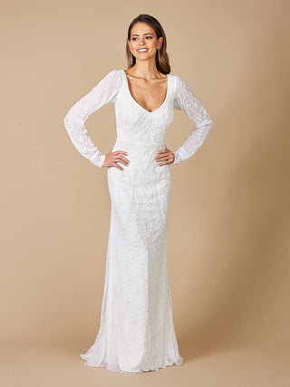 Lara Gigi Romantic Long Sleeve Wedding Dress - By Baano