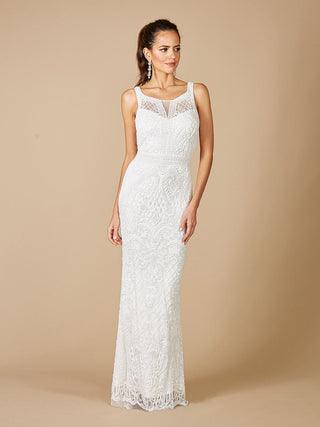 Lara Foster High-Neck Sleeveless Wedding Gown - By Baano