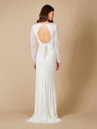 Lara Finley Sheer Sleeve Wedding Gown - By Baano