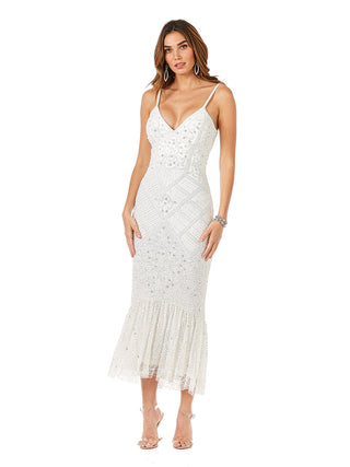 Lara Fae V-Neck Spaghetti Strap Wedding Gown - By Baano