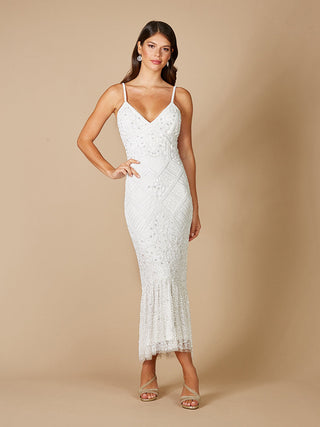 Lara Fae V-Neck Spaghetti Strap Wedding Gown - By Baano