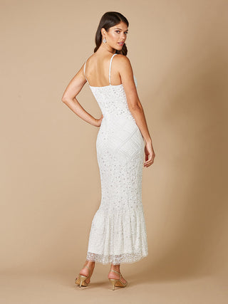 Lara Fae V-Neck Spaghetti Strap Wedding Gown - By Baano