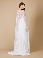 Gerrie Full-Length Beaded Bridal Cape - By Baano