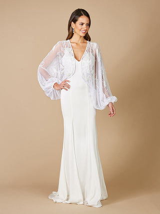 Gillian Beaded Bridal Jacket - By Baano