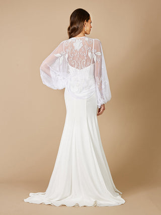 Gillian Beaded Bridal Jacket - By Baano