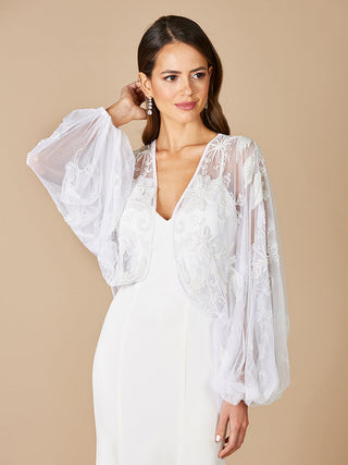 Gillian Beaded Bridal Jacket - By Baano
