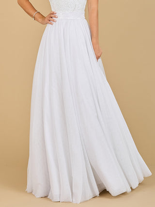 Long Skirt with Sequin Belt