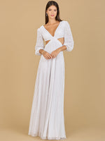 Long Sleeve Cut Out Wedding Dress - By Baano