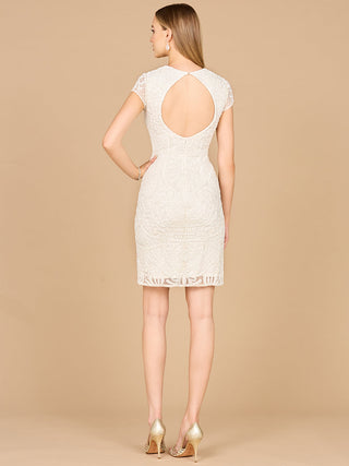 Elegant Cap Sleeve Bridal Short Dress - By Baano