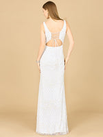 Beaded Bridal Gown with Lace Up Back - By Baano