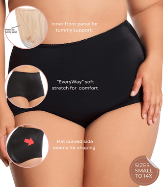 Light Shaping Tummy Control Panty with Inner lining | Style 511 Rago Shapewear